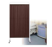 asdchZen Room Dividers Panels, Hospital Privacy Screen,Movable Room Partition with Universal Wheels,Foldable and Freely Splicable Screen,For Emergency Rooms Wards Beauty Salons rown-4-Panel
