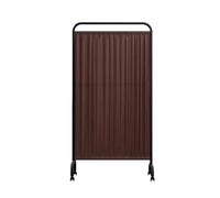asdchZen Room Dividers Panels, Hospital Privacy Screen,Movable Room Partition with Wheels,Iron Foldable Sliding Screen,Save Space,For Emergency Rooms Wards Beauty Salons Clinics,B,Brown-4-Panel