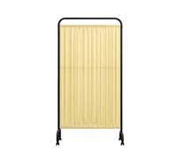 asdchZen Room Dividers Panels, Hospital Privacy Screen,Movable Room Partition with Wheels,Iron Foldable Sliding Screen,Save Space,For Emergency Rooms Wards Beauty Salons Clinics,Y,Yellow-1-Panel