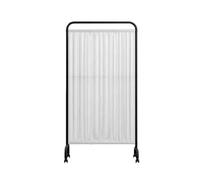 asdchZen Room Dividers Panels, Hospital Privacy Screen,Movable Room Partition with Wheels,Iron Foldable Sliding Screen,Save Space,For Emergency Rooms Wards Beauty Salons Clinics,W,White-3-Panel