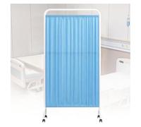 asdchZen Room Dividers Panels, Hospital Privacy Screens,Movable Room Partition with Universal Wheels,Foldable Protective Screens,Space Saving,For Ward Beauty Salon Emergency Room,Light Blue-2-Panel