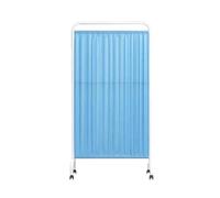 asdchZen Room Dividers Panels, Hospital Privacy Screens,Removable Room Dividers with Wheels,Folding Protective Screens,For Office Room Restaurant Beauty Salon Hospital,1/2/3/4/5 P,Light Blue-5-Panel