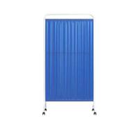 asdchZen Room Dividers Panels, Hospital Privacy Screens,Removable Room Dividers with Wheels,Folding Protective Screens,For Office Room Restaurant Beauty Salon Hospital,1/2/3/4/5 P,Dark Blue-4-Panel