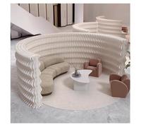 asdchZen Room Dividers Panels, Panel Screens Foldable Cardboard Room Divider, Indoor Privacy Screen Decoration Partition, Modern Creative Room Dividers For Living Rooms, Bedrooms,White-78.7X63In