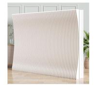 asdchZen Room Dividers Panels, Panel Screens Modern Room Dividers and Privacy Screens For Indoor Space Division and Decoration, Folding Portable Flexible Wall Partition, No Assemb,White-300~400X220Cm