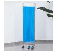 asdchZen Room Dividers Panels, Stainless Steel Hospital Privacy Screen Curtain with Wheels,5 Panel Detachable Foldable Privacy Curtain,For Emergency Room,Ward,Beauty Salon