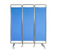 asdchZen Room Dividers Panels, Stainless Steel Hospital Privacy Screen,Hospital Screen Curtains,3/4 Panel Mobile Screen,For Emergency Rooms,Wards,Beauty Salons,Clinics,150X180Cm,150X180Cm