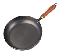 asdchZen Sartén Forjada A Mano con Fondo Plano De Titanio Puro, Sartén Antiadherente Sin Recubrimiento para El Hogar, Sartén Antiadherente (Negro, 28Cm)