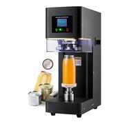 asdchZen Selladora Automática De Latas con Pantalla LCD Y Altura Ajustable para Sellar Botellas De Plástico, Vidrio Y Hojalata con Tapas De Aluminio, Color Gris.