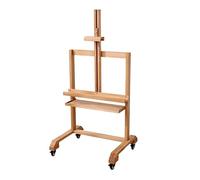asdchZen Soporte De TV Ajustable De Madera - Caballete De Suelo para TV, Carrito De TV Móvil Resistente con Estante De Almacenamiento, Aulas Modernas En Casa, Q1