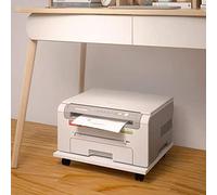 asdchZen Soporte para Impresora Bajo Escritorio con Ruedas - Almacenamiento Móvil para Impresoras, Fotocopiadoras Y CPU - Bandeja con Ruedas para Equipos De Oficina. 49 X 34 X 6,6 Cm.