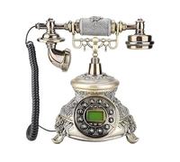 asdchZen Teléfono Fijo Retro/Vintage para Decoración De Hogar, Hotel Y Oficina con Pantalla De Llamadas Entrantes Y Función De Verificación Y Devolución De Llamada Rápidas.