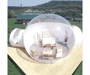 asdchZen Tienda de campaña inflable transparente con burbujas que incluye inodoro para camping, observación de estrellas, kit de reparación de 2 sopladores (4 m)