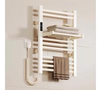 asdchZen Toallero Eléctrico con Calefacción Y Pantalla Táctil Led, Plegable, para Almacenamiento En Baño Y Lavandería. Línea Izquierda A