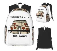 ASDCTYTKO Dungeon Crawler Carl Man Mito Leyenda BigBoi Bóxers Senderismo Negro Mochila de día Mochila de Libros Bolsas de hombro Mochila Regalo de festival de mochila Bolsa escolar