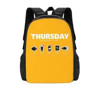 ASDCTYTKO Jueves - Lista de empaque de la Guía del autoestopista galáctico Bolsas de moda H2g2 Guía del autoestopista para la galaxia Mochila Regalo para el festival