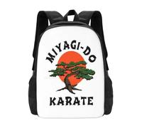 ASDCTYTKO Miyagi Do Patrón Portátil Viaje Mochilas Escolares Miyagido Kai Pat Monta Mr Miyagi Karate Kid 2 Película Cine Serie de TV Serie de TV regalo del festival