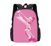 ASDCTYTKO Mochila Dina Averina con impresión 3D Bolsa para estudiantes Gimnasia Rítmica Baile Deportivo Rosa Rg Gimnasia regalo