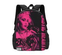 ASDCTYTKO Mochila escolar vintage de Miley Plastic Heart Mochila de moda Música Cyrus Art Gira Beautiful Hearts Regalo del festival de raperos