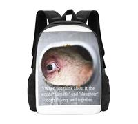 ASDCTYTKO ¡No existe una matanza humana! Mochila escolar de gran capacidad portátil Liberación animal Igualdad animal Derechos de los animales regalo para el festival de derechos de los animales