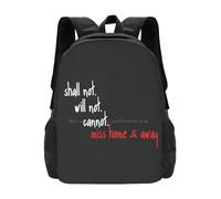 ASDCTYTKO No se puede perder, no se puede perder, Home & Away, bolsas unisex Bolsa de estudiante, Mochila Home, Fuera de casa, y fuera, jabón australiano para el festival