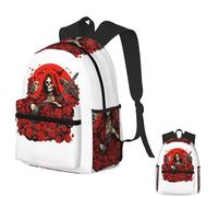 ASDCTYTKO Nuestra Señora De La Santa Muerte Estudiante de Madre de la Muerte Viaje de senderismo Mochila de día Mochila de hombros Mochila Regalo para el festival