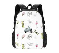 ASDCTYTKO Paquete de pegatinas de Amalfi, Italia, mochila, mochilas de moda, ilustración de la Costa de Amalfit, ilustración de verano italiana, regalo para el festival de vinos.