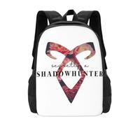 ASDCTYTKO Secretamente Un Cazador de Sombras-Mochila Floral Oscura Bolsas de Moda Cazadores de Sombras Logo Sombras Runas Instrumentos Mortales regalo para el festival