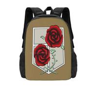 ASDCTYTKO Shingeki No Kyojin-Garrison Bolsas Unisex Mochila de estudiante Shingeki No Kyojin Ataque de exploración Titán Garrison regalo