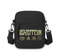 ASDCTYTKO Símbolos de Led Zeppelin banda dorada Bandolera para hombres Bandolera de un solo hombro para mujeres dibujos animados Impresión de cine Unisex regalo unisex