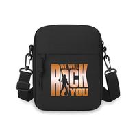 ASDCTYTKO Te vamos a rockear guitarra silueta para hombres bandolera bandolera de hombre de un solo hombro anime, dibujos animados para películas, regalo uniexfestival