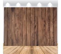 ASDCXZ Telón de Fondo de Madera 2,2x1,5m, Fondo de fotografía de Vinilo Natural de Pared de Madera marrón Retro para Baby Shower Fiesta de cumpleaños decoración de Mesa de Pastel Photo Booth Prop