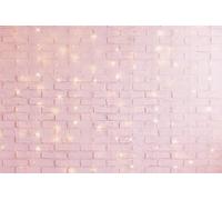 ASDCXZ Telón de Fondo de Pared de Ladrillo 2,5x1,8 m, Fondo de Fotografía de Vinilo con Tema de Moda de Pared de Ladrillo Rosa con Brillo de Ensueño para Baby Shower Cumpleaños Fotomatón Estudio Prop
