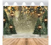ASDCXZ Telón de Fondo Navidad 1.8x1.2m, Luz de Calle Árbol de Navidad del Copo de Nieve del Invierno Fondo de Fotografía Xmas Año Nuevo Tema Familia Decoraciones de Fiesta Banner Accesorios de Foto