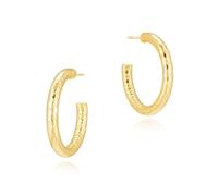Asdecy Martillado Pendientes Aro Mujer Baño Oro Dorados 14Kt Hipoalergenicos Minimalistas Joyas Regalos de Mujer