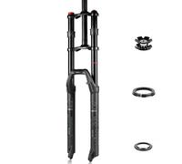 Asdfeop Horquilla de suspensión neumática de Doble Hombro para Bicicleta de montaña de 26/27,5/29 Pulgadas, 1-1/8" de Recorrido, HL, Freno de Disco, liberación rápida, Am 9 x 100 mm.