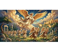 ASDFGHJKLZA Ángel de cuento de hadas Cuadro En Lienzo Sin Marco Moderno HD Lienzo Decorativo Para Salón, Dormitorio, Casa, Oficina Decoracion Pared, Regalo 08x12inch(20x30cm)