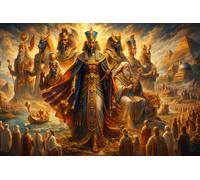 ASDFGHJKLZA Dinastía de faraones de Egipto Cuadro En Lienzo Sin Marco Moderno HD Póster Arte De Pared Para Dormitorio, Salón, Pasillo, Comedor Decoracion, Regalo 16x24inch(40x60cm)