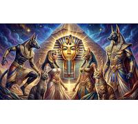 ASDFGHJKLZA Dioses y faraones egipcios Cuadro En Lienzo Sin Marco Lienzo Decorativo Moderno HD Arte De Pared Para Salón, Dormitorio, Cocina, Comedor Decoracion, Regalo 08x12inch(20x30cm)