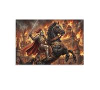 ASDFGHJKLZA Guerras de caballeros medievales Cuadro En Lienzo Sin Marco Moderno HD Póster Arte De Pared Para Dormitorio, Salón, Cocina, Pasillo Decoracion, Regalo 20x30inch(50x75cm)