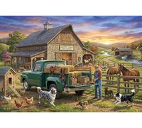 ASDFGHJKLZA Historia del rancho soleado Cuadro En Lienzo Sin Marco Moderno HD Póster Arte De Pared Para Salón, Dormitorio, Cocina, Casa Decoracion Pared, Regalo 16x24inch(40x60cm)