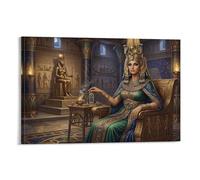ASDFGHJKLZA Isis Egipcia Lienzo Cuadros Decorativos Decoracion Pared Salon Diosa Templo Colorido 20x30inch(50x75cm)
