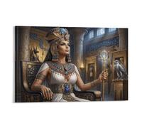 ASDFGHJKLZA Isis Egipcia Lienzo Cuadros Lienzos Decorativos Decoracion Pared Salon Diosa Trono Impresion En Lienzo 20x30inch(50x75cm)