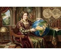 ASDFGHJKLZA Mujeres del Renacimiento Cuadro En Lienzo Sin Marco Arte De Pared Moderno HD Lienzo Decorativo Para Salón, Dormitorio, Casa, Pasillo Decoracion, Regalo 12x18inch(30x45cm)