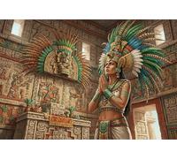 ASDFGHJKLZA Oraciones de sacerdotes mayas Cuadro En Lienzo Sin Marco Arte De Pared Moderno HD Póster Decorativo Para Salón, Dormitorio, Cocina, Comedor Decoracion, Regalo 20x30inch(50x75cm)