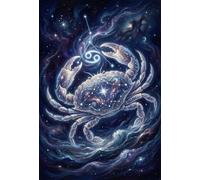 ASDFGHJKLZA Zodíaco Cáncer Cuadro En Lienzo Sin Marco Moderno HD Póster Arte De Pared Para Dormitorio, Salón, Cocina, Comedor Decoracion Pared, Regalo 12x18inch(30x45cm)