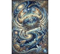 ASDFGHJKLZA Zodíaco Cáncer Cuadro En Lienzo Sin Marco Moderno HD Póster Arte De Pared Para Dormitorio, Salón, Oficina, Pasillo Decoracion Pared, Regalo 24x36inch(60x90cm)