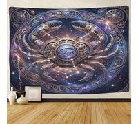 ASDFGHJKLZA Zodiaco de Cáncer Impresión 3D Tapiz De Pared Colgante De Pared Steampunk Tapices Póster Decoración Del Hogar Dormitorio Salón 150cmx200cm