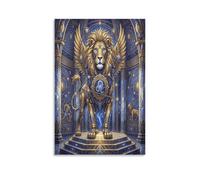 ASDFGHJKLZA Zodiaco de Leo Cuadro En Lienzo Moderno HD Póster Constelación Arte De Pared Para Dormitorio, Salón, Oficina, Comedor Decoracion, Regalo 08x12inch(20x30cm)