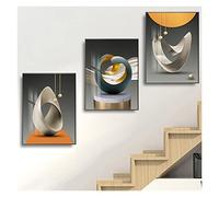 ASDFGHT Cuadros Decoracion Salon Modernos, Decoraciones Modernas de Pared Retro, Pinturas Decorativas en La Escalera del Pasillo (Color : F, Size : 50x70x1.2cm)